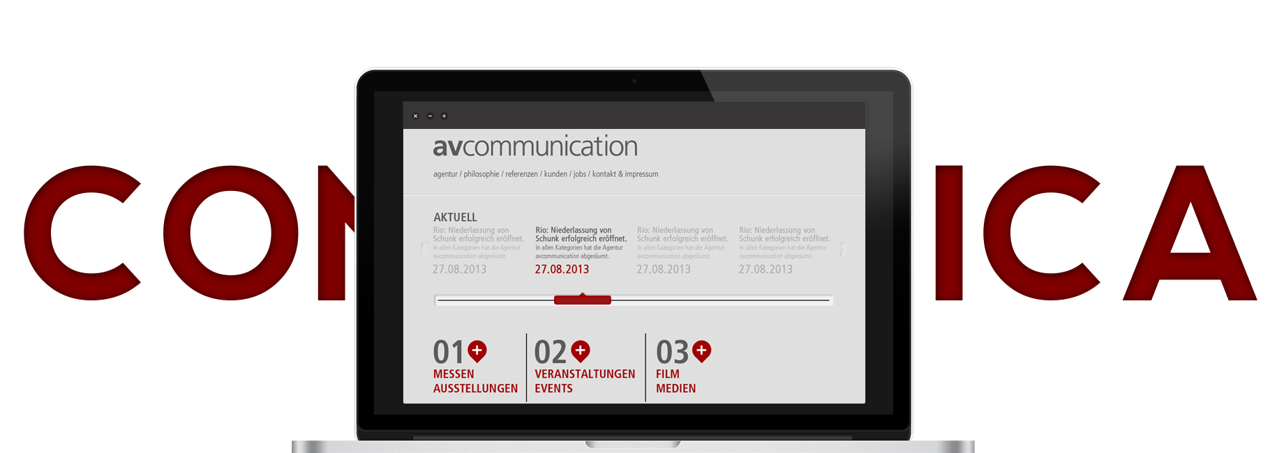 Desktop Ansicht: avcommunication GmbH